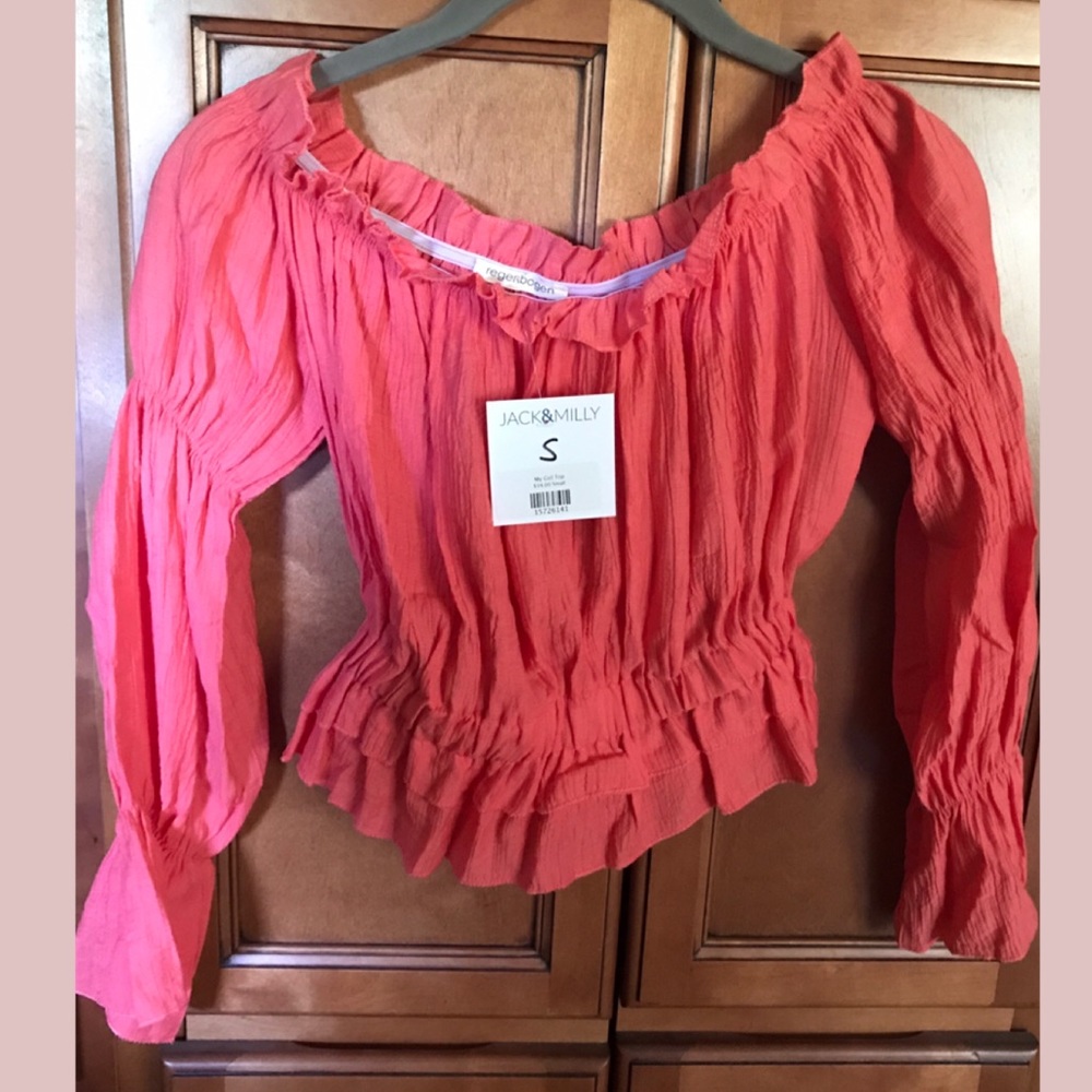 coral boutique top